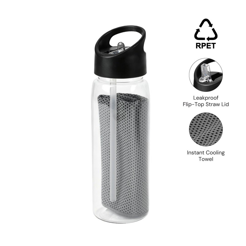 RPET Bottle with Cooling Towel – 800ml